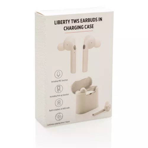 Liberty vezeték nélküli fülhallgató töltő tokban