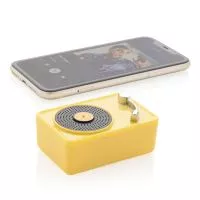 Mini vintage 3W-os vezeték nélküli hangszóró Sárga