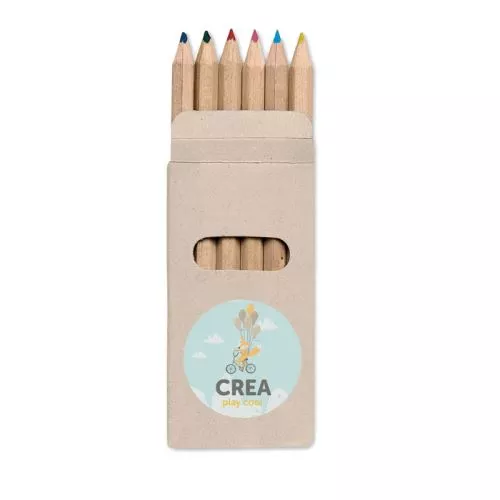 ABIGAIL 6 színes ceruza kartondobozban