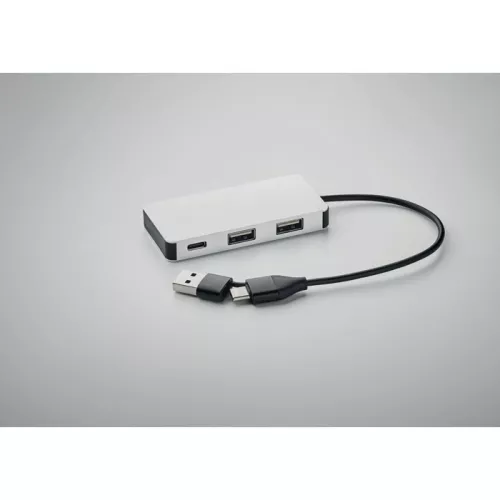 HUB-C 3 portos USB hub, 20 cm kábel