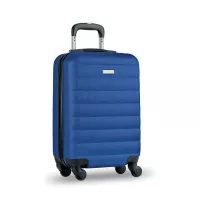 BUDAPEST Kerekes bőrönd közép kék