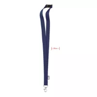 LANY RPET RPET nyakpánt, 20 mm széles Kék