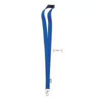 LANY RPET RPET nyakpánt, 20 mm széles közép kék