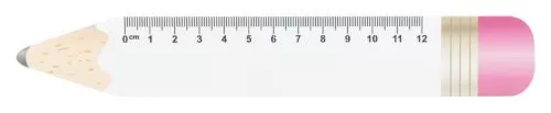 Sharpy 12 ceruza formájú vonalzó, 12 cm