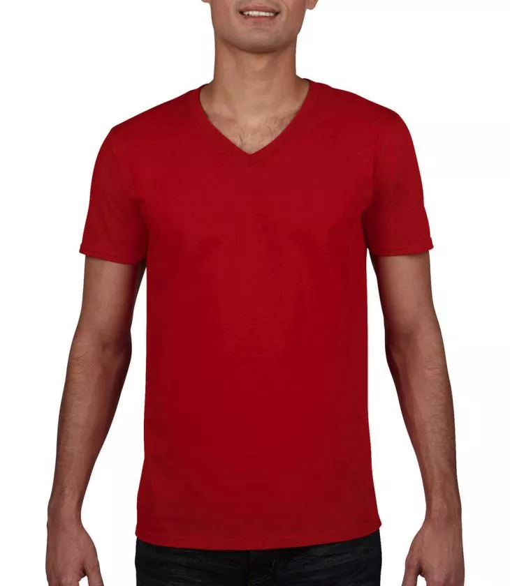 gildan-mens-softstyle-v-neck-t-shirt-piros__429015