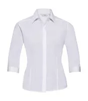 3/4 sleeve Poplin Shirt Fehér