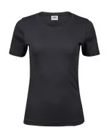 Ladies Interlock T-Shirt Dark Grey