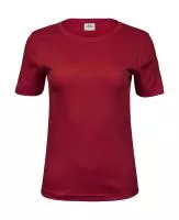 Ladies Interlock T-Shirt Deep Red