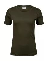 Ladies Interlock T-Shirt Dark Olive