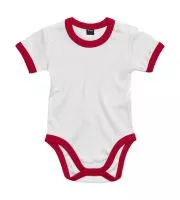 Baby Ringer Bodysuit White/Red