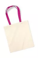 Bag for Life - Contrast Handles Natural/Fuchsia