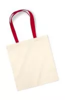 Bag for Life - Contrast Handles Natural/Classic Red