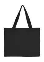 Canvas Wide Shopper with Fold LH Black