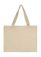 Canvas Wide Shopper with Fold LH Natural