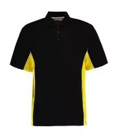 Classic Fit Track Polo Black/Yellow/White