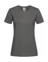 Classic-T Organic Fitted Women Real Grey