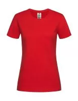 Classic-T Organic Fitted Women Scarlet Red