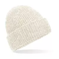 Cosy Ribbed Beanie Almond Marl