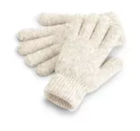 Cosy Ribbed Cuff Gloves Almond Marl