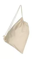 Cotton Backpack Single Drawstring Natural