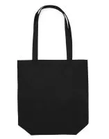 Cotton Bag LH with Gusset Black