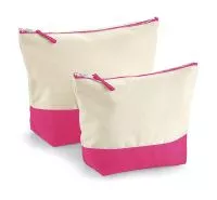 Dipped Base Canvas Accessory Bag Natural/True Pink
