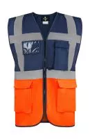 Executive Safety Vest "Hamburg" Navy/Orange