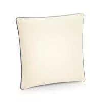 Fairtrade Cotton Piped Cushion Cover Natural/Light Grey