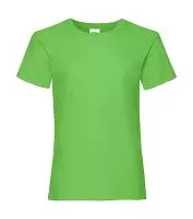 Girls Valueweight T Lime Green