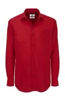 Heritage LSL/men Poplin Shirt Deep Red