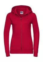 Ladies` Authentic Zipped Hood Classic Red