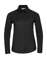 Ladies` Classic Oxford Shirt LS Black