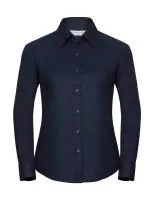 Ladies` Classic Oxford Shirt LS Bright Navy