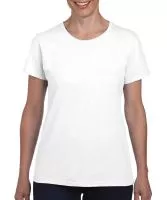 Ladies` Heavy Cotton T-Shirt Fehér