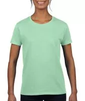 Ladies` Heavy Cotton T-Shirt Mint Green