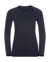 Ladies Long Sleeve HD T French Navy