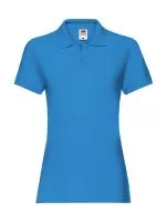 Ladies Premium Polo Azure Blue