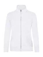 Ladies Premium Sweat Jacket Fehér