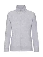 Ladies Premium Sweat Jacket Heather Grey