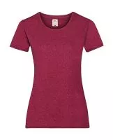 Ladies Valueweight T Heather Red