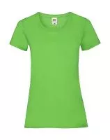 Ladies Valueweight T Lime Green
