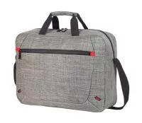 Marseille Messenger Laptop Bag Grey Melange/Red