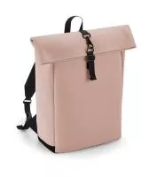 Matte PU Rolltop Backpack Nude Pink