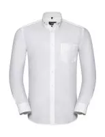 Men`s LS Tailored Button-Down Oxford Shirt Fehér