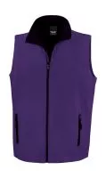 Men`s Printable Softshell Bodywarmer Purple/Black