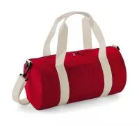 Mini Barrel Bag Classic Red/Off White