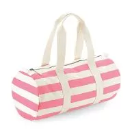 Nautical Barrel Bag Natural/Pink