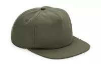 Organic Cotton Unstructured 5 Panel Cap Olive Green