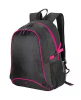 Osaka Basic Backpack Black/Hot Pink