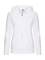 Premium Kapucnis felső Sweat Jacket Lady-Fit Fehér